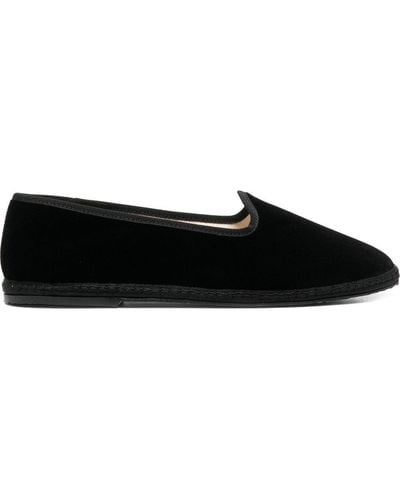 SCAROSSO Slip-on Loafers - Black