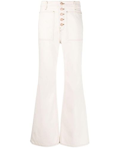 Ulla Johnson The Lou High-rise Flared Jeans - White