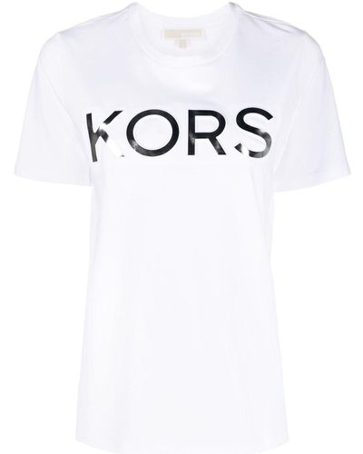 MICHAEL Michael Kors Camiseta con letras del logo - Blanco