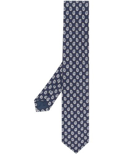 Polo Ralph Lauren Neat Twill Silk Tie - Blue