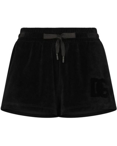 Dolce & Gabbana Drawstring-fastening Waist Shorts - Black