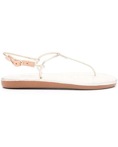 Ancient Greek Sandals Katerina Leather Sandals - White