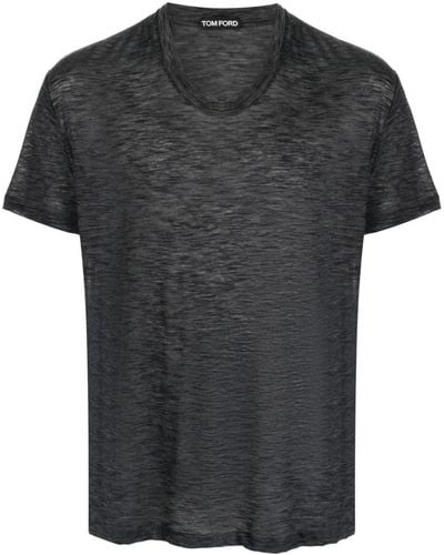 Tom Ford Camiseta con cuello redondo - Negro