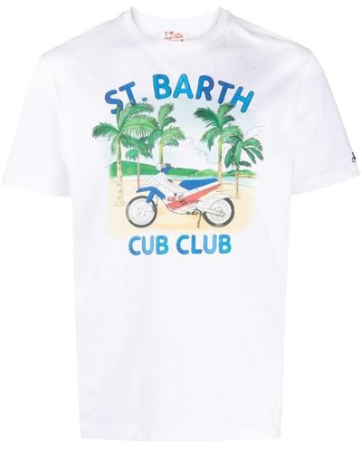 Mc2 Saint Barth グラフィック Tシャツ - ブルー