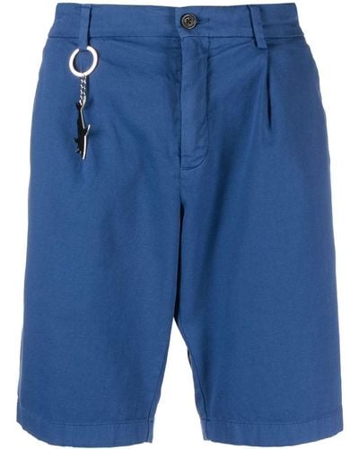Paul & Shark Keyring-detail Bermuda Shorts - Blue