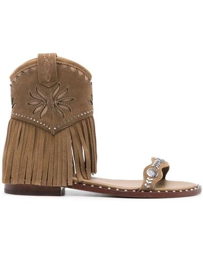 Ash Paquito Suede Sandals - Brown