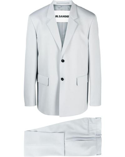Jil Sander Straight-leg Single-breasted Suit - Grey