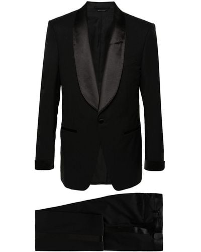 Tom Ford Single-breasted Dinner Suit - Black