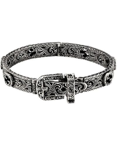Gucci Buckle Detail Bracelet - Metallic