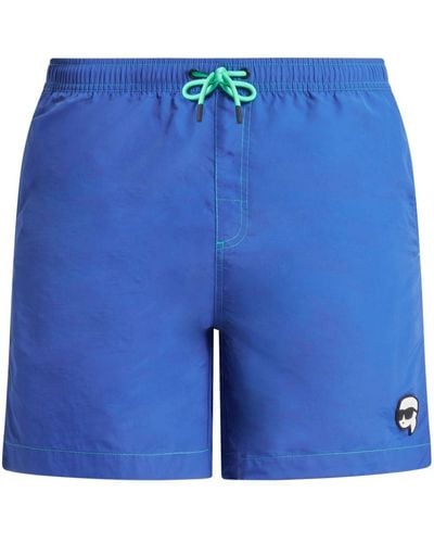 Karl Lagerfeld Ikonik 2 Swim Shorts - Blue