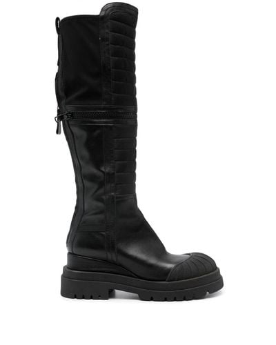 Premiata 40mm Panelled Boots - Black