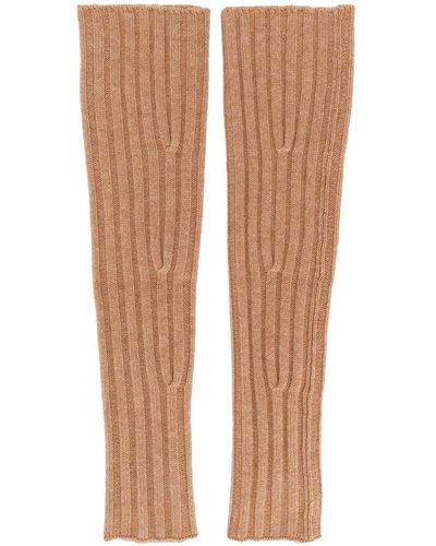 Cashmere In Love Aspen Knitted Sleeve Warmers - Natural