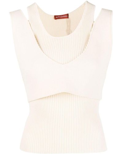 Altuzarra Layered Knitted Top - Natural