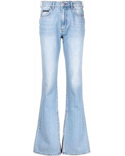 Philipp Plein Flared Jeans - Blauw