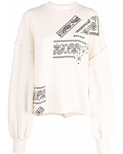 Palm Angels Sweater Met Bandanaprint - Meerkleurig