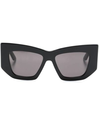 Alexander McQueen Butterfly-frame Sunglasses - Grey