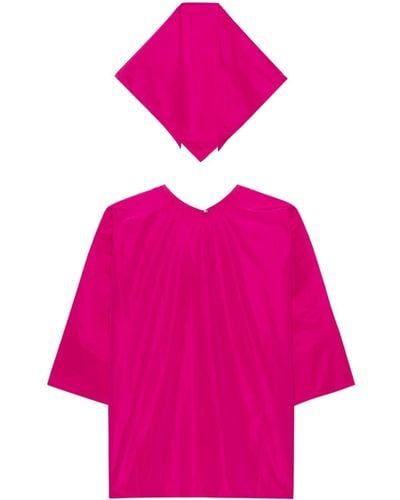 Sofie D'Hoore Bendol Detachable-scarf Blouse - Pink