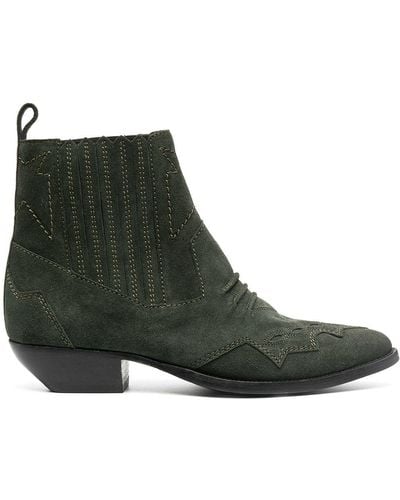 Roseanna Tucson Suede Ankle Boots - Green