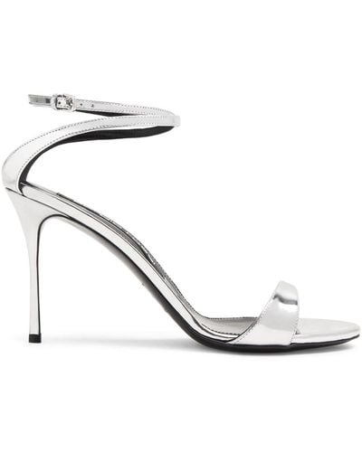 Sergio Rossi Godiva Leather Sandals - White