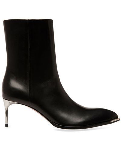 Bally Hanika Leather Ankle Boots - Black