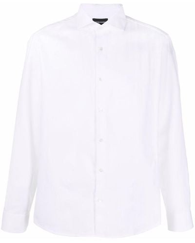 Emporio Armani Slim-fit Cotton Shirt - White