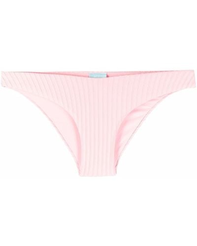 Melissa Odabash Geripptes Toulouse Bikinihöschen - Pink