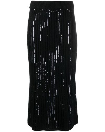 Dorothee Schumacher Sequin-embellished High-waisted Skirt - Black