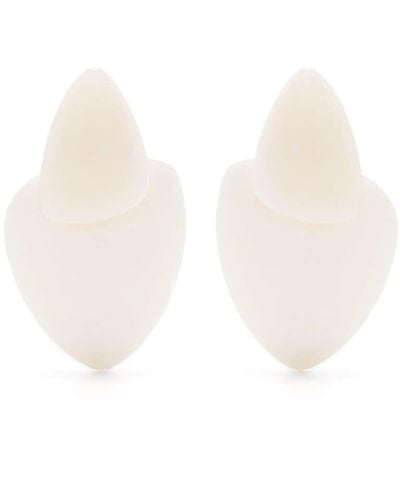 Monies Noctis Bone Earrings - White