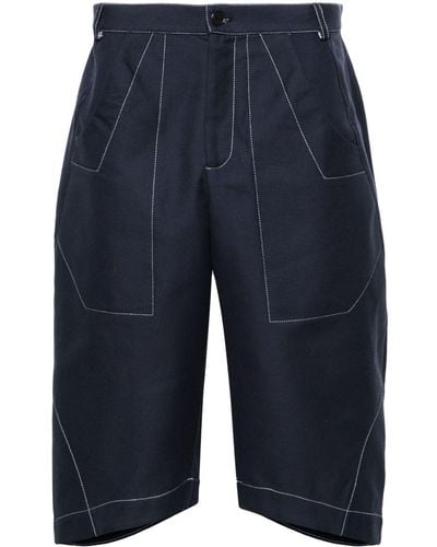 Henrik Vibskov Pack Organic Cotton Bermuda Shorts - Blue