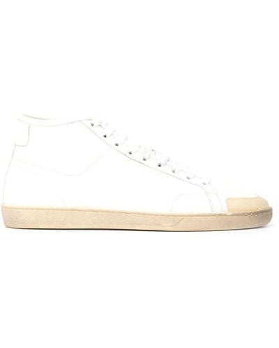 Saint Laurent Sl/39 Mid-top Sneakers - White