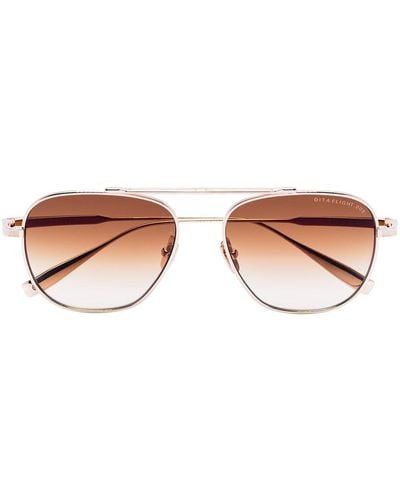 Dita Eyewear Flight 009 Pilot Sunglasses - Metallic