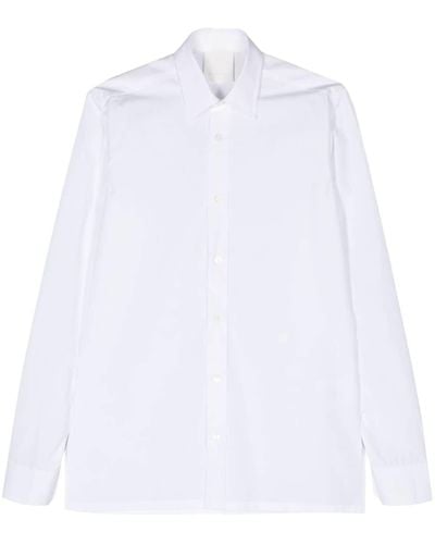 Givenchy Katoenen Overhemd Met Geborduurd Logo - Wit