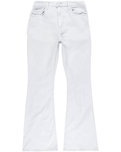 Mother The Weekender Sneak Flared Jeans - White
