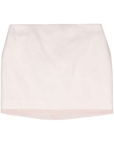 Sportmax Double-layer Silk Miniskirt - Roze