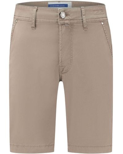 Jacob Cohen Cotton-blend Bermuda Shorts - Natural