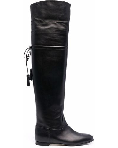 Fabiana Filippi Knee-high Leather Boots - Black