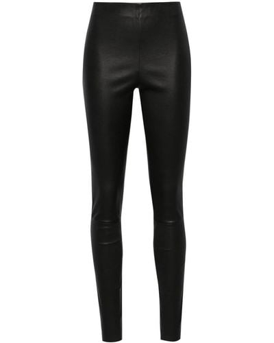 By Malene Birger Elenasoo Leather leggings - Black