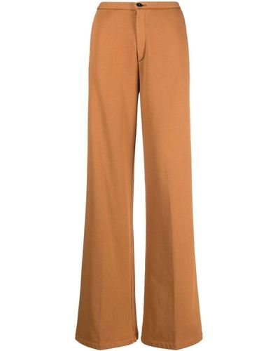 Forte Forte High-rise Wide-leg Trousers - Brown
