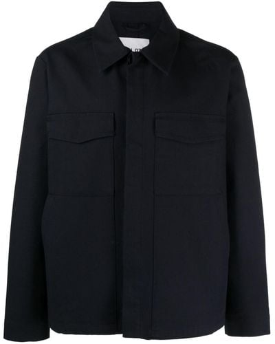 NN07 Long-sleeve Cotton Shirt - Black