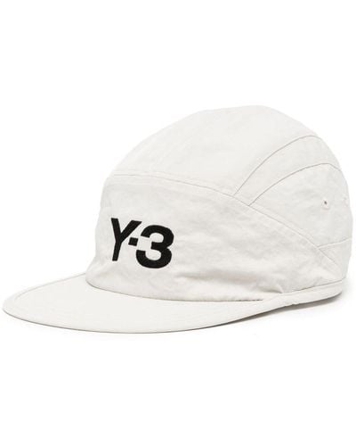 Y-3 Running Logo-print Cap - White