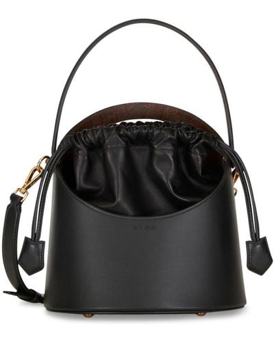 Etro Sac seau Saturno en cuir - Noir