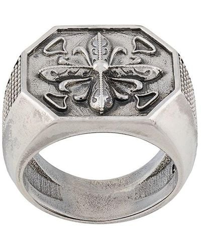 Emanuele Bicocchi Hexagon Seal Ring - Metallic