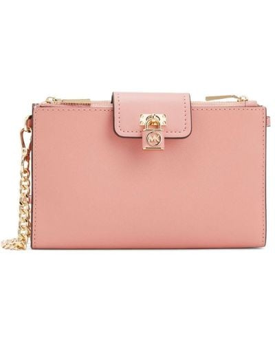 Michael Kors Small Ruby Leather Cross Body Bag - ピンク