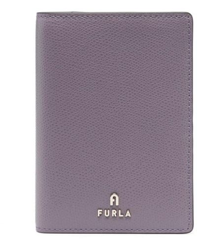 Furla Bi-fold Leather Wallet - Purple
