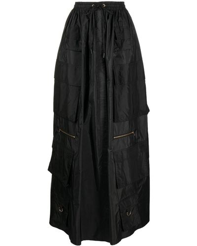 Cynthia Rowley High-waist Cargo Skirt - Black