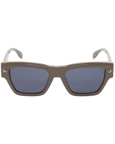 Alexander McQueen Square-frame Sunglasses - Blue