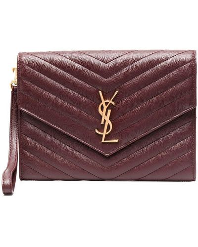 Saint Laurent Pochette New Pouch - Rouge