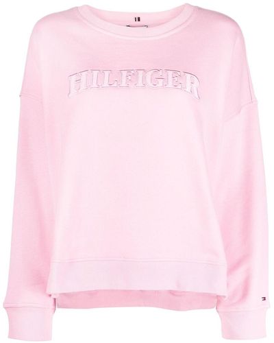 Tommy Hilfiger ロゴ スウェットシャツ - ピンク
