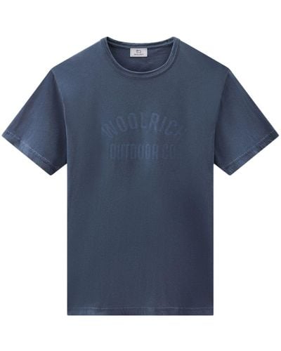 Woolrich T-shirt con stampa - Blu