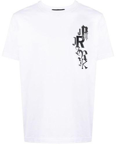 John Richmond T-shirt Harold à logo imprimé - Blanc